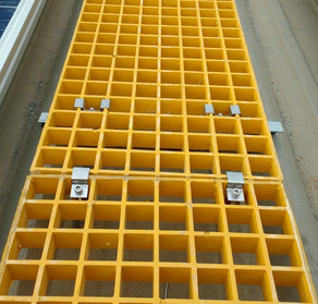 Fiberglass Reinforced Plastic (FRP) Rooftop Walkway